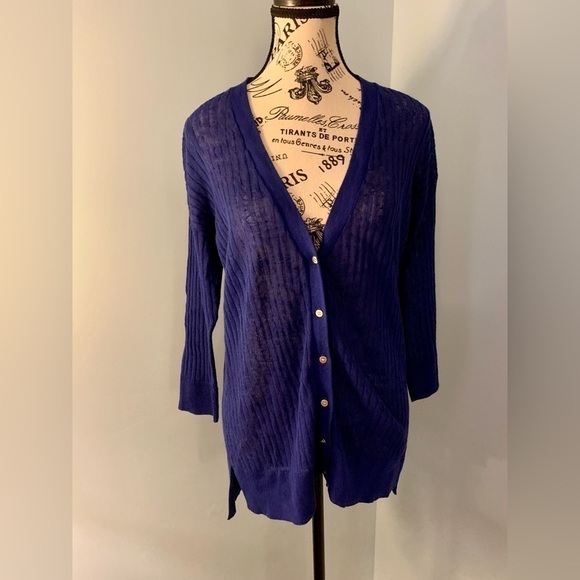 JCP Royal Blue Cardigan Size Small - Picture 1 of 4